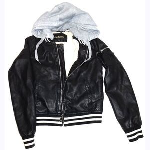 Madden black sequin star puffy jacket